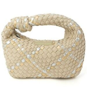 Parker & Hyde Metallic Woven Knot Handbag
